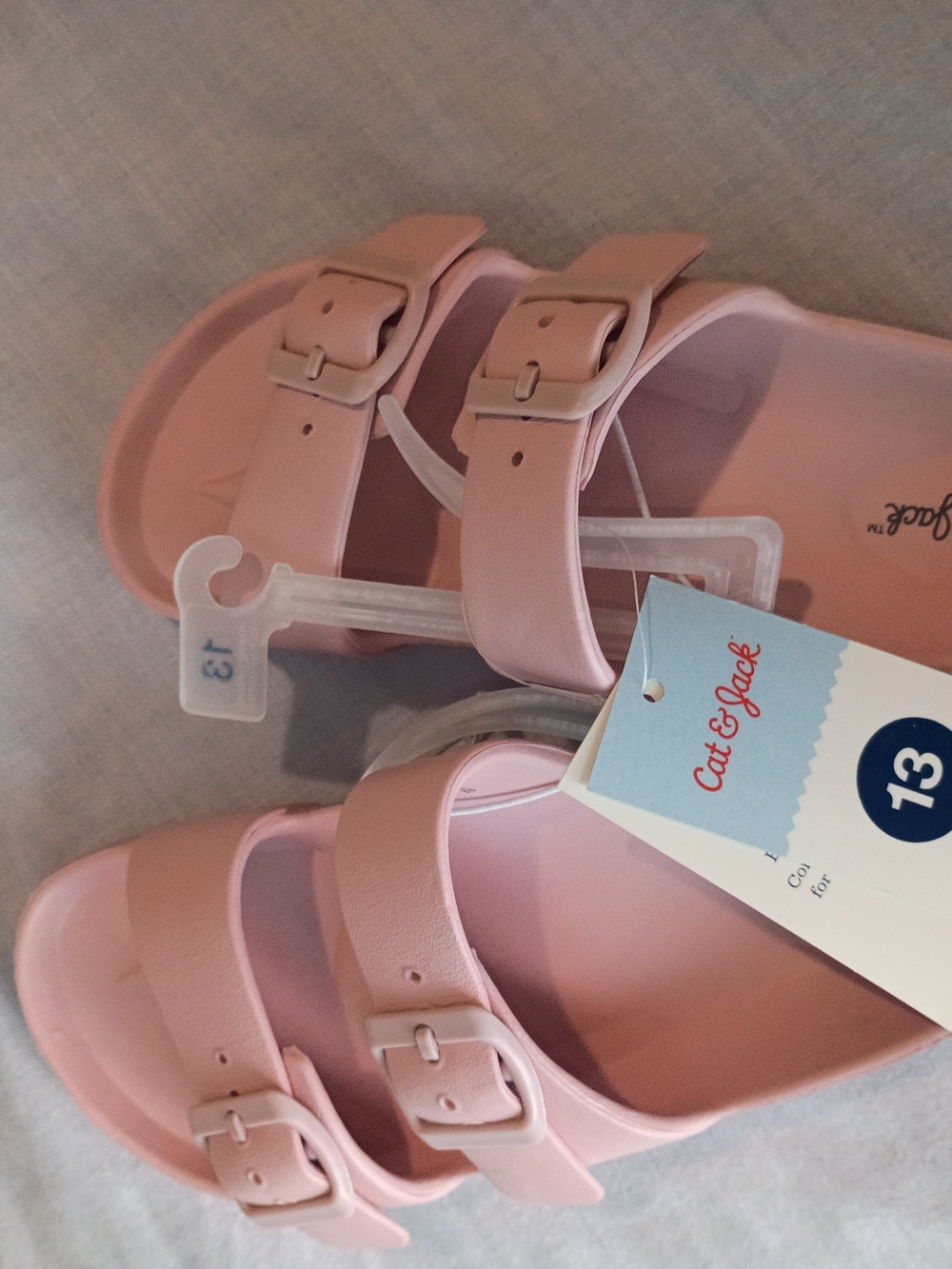 Cat & Jack Pink Girls' Double Strap Sandals